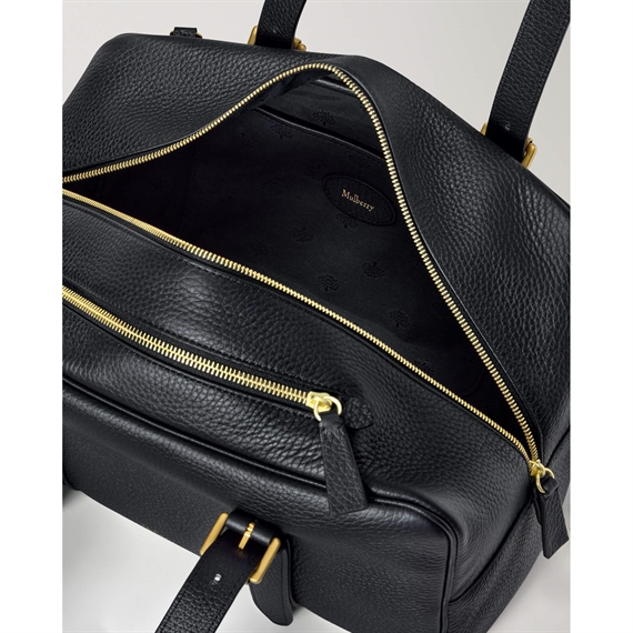 Mulberry Boston Black Heavy Grain